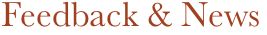 Feedback & News